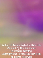 Section of Purple Sky, by Lin Hsin Hsin. Courtesy of Lin Hsin Hsin. Specific use only.