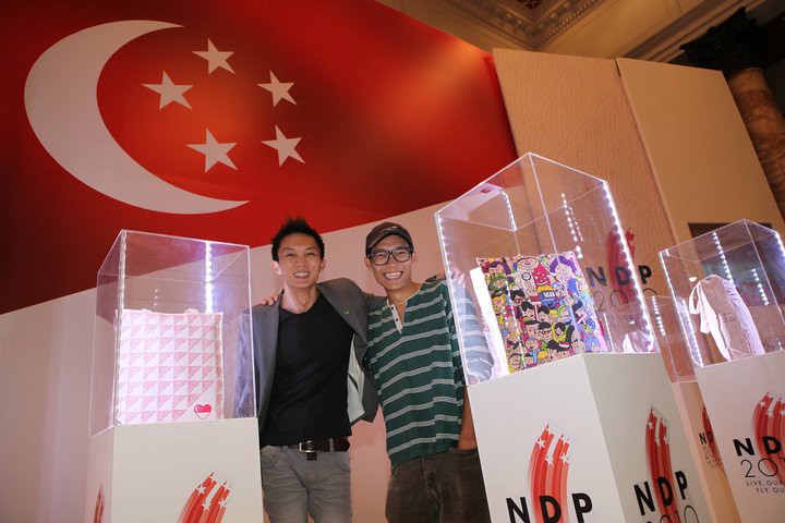 Casey Chen with Singapore artist, Eeshaun