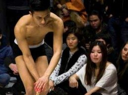 Cane. A performance art by Loo Zihan