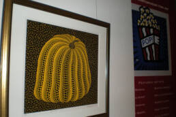 Artitute -- Spots and Dots exhibition -- Golden Pumkin by Kusama