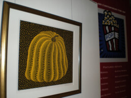 Artitute -- Spots and Dots exhibition -- Golden Pumkin by Kusama