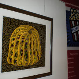 Artitute -- Spots and Dots exhibition -- Golden Pumkin by Kusama