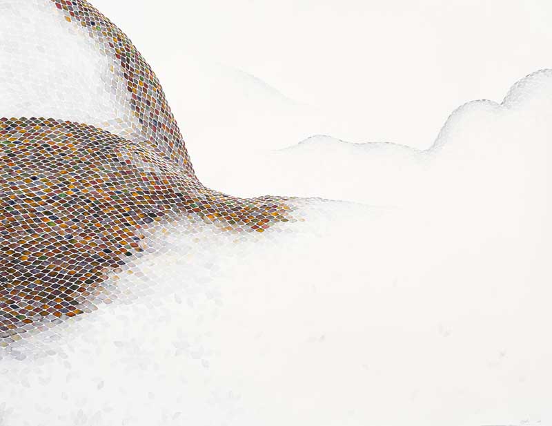 301.4 (I), 2013. Watercolor on Arches Aquarelle paper. 113x146 cm. Courtesy of Sabrina Amrani Gallery and the artist