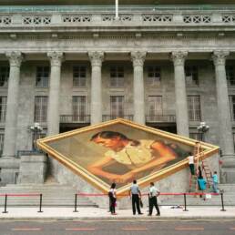 Blown up portrait of Lee Boon Ngan, wife of the artist, Chua Mia Tee. Photo courtesy of Heage Hue.