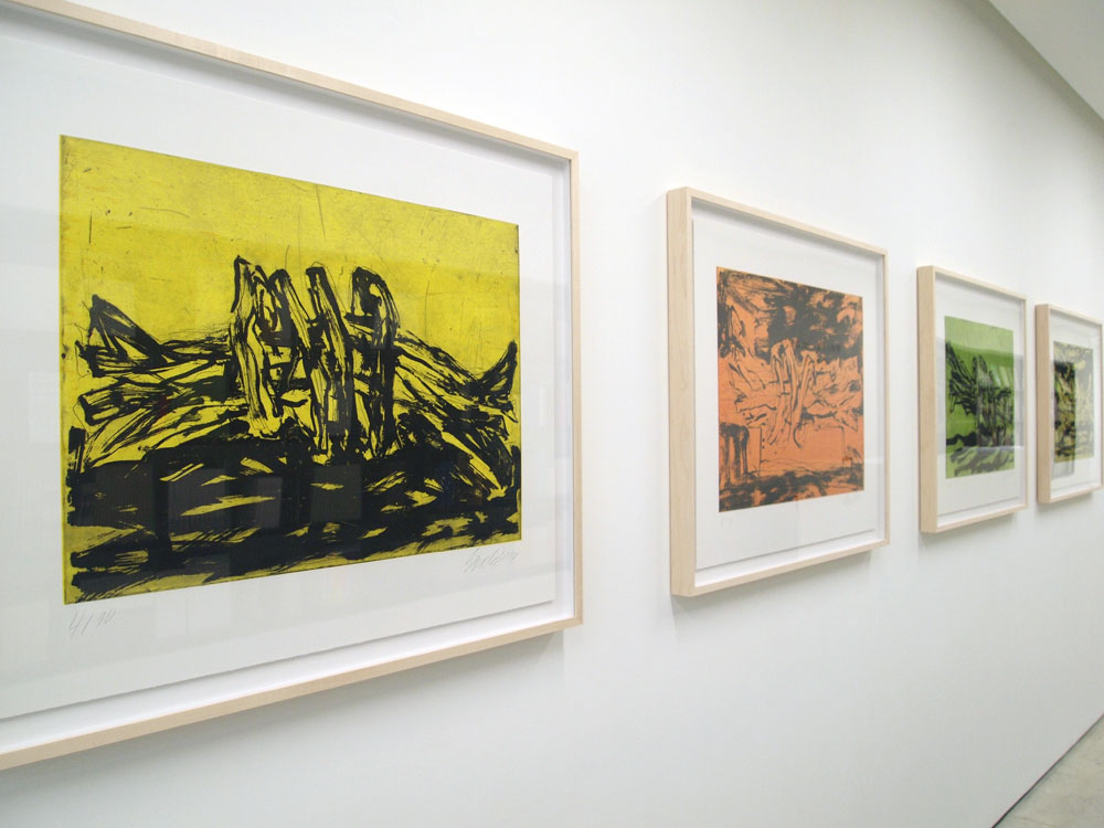 A series of printmaking artworks done in line etching and sugar lifting aquatint