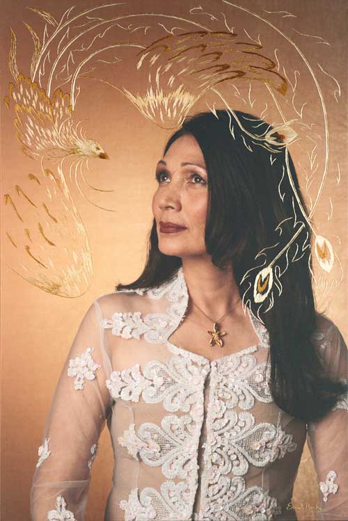 'Our-Lady-Phoenix-(Adelaide-City-Lady-Mayoress,-Genevieve-Theseira-Haese)'-by-Emma-Hack,-Emma-Hack-Gallery,-Australia,-Booth-B13