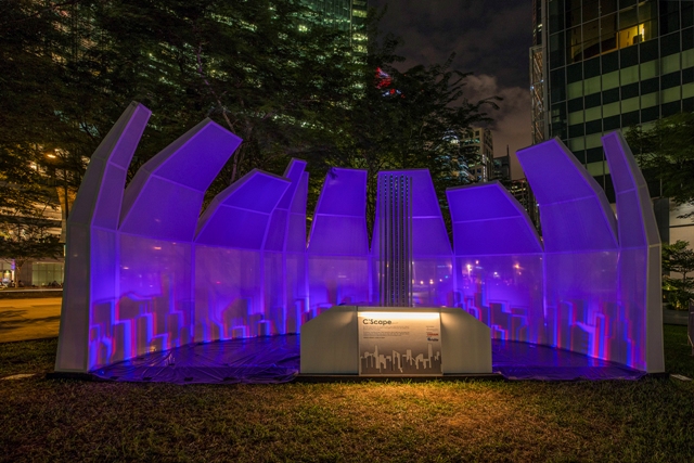 C'scape by Illuminate LD. Location: Marina Bay waterfront promenade Image courtesy of i Light Marina Bay 2016