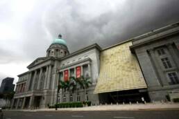 Exterior of National Gallery Singapore facing the Padang