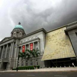 Exterior of National Gallery Singapore facing the Padang
