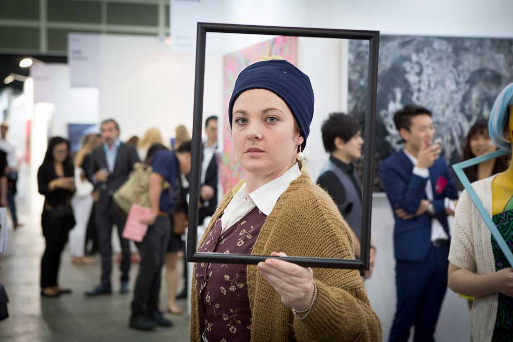 An actor bringing art history to life