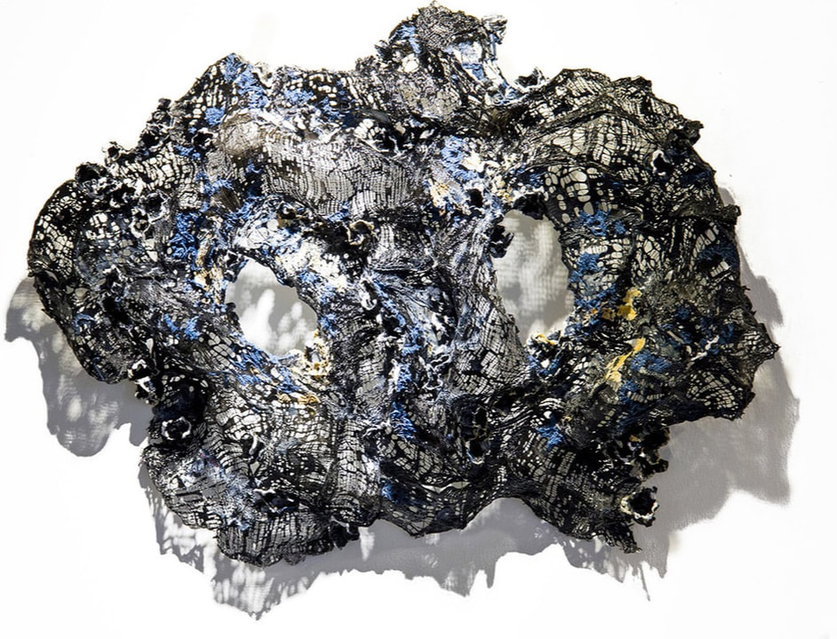What the Wind Whispers 2, Cloth, Paper, Plaster, Epoxy Resin, Paint and Wire, 54 x 70 x 10 cm, 2017