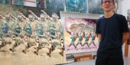 2021, Boo Sze Yang at the studio - Dancing with Wolves