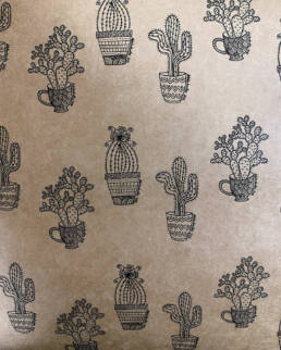 Debbie Ho - Cactus Trio - Wrapping paper