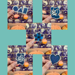 Debbie Ho - Sticker bundle 3 - Heart, Flower, Stay Safe, Merry Christmas, Doodle Game