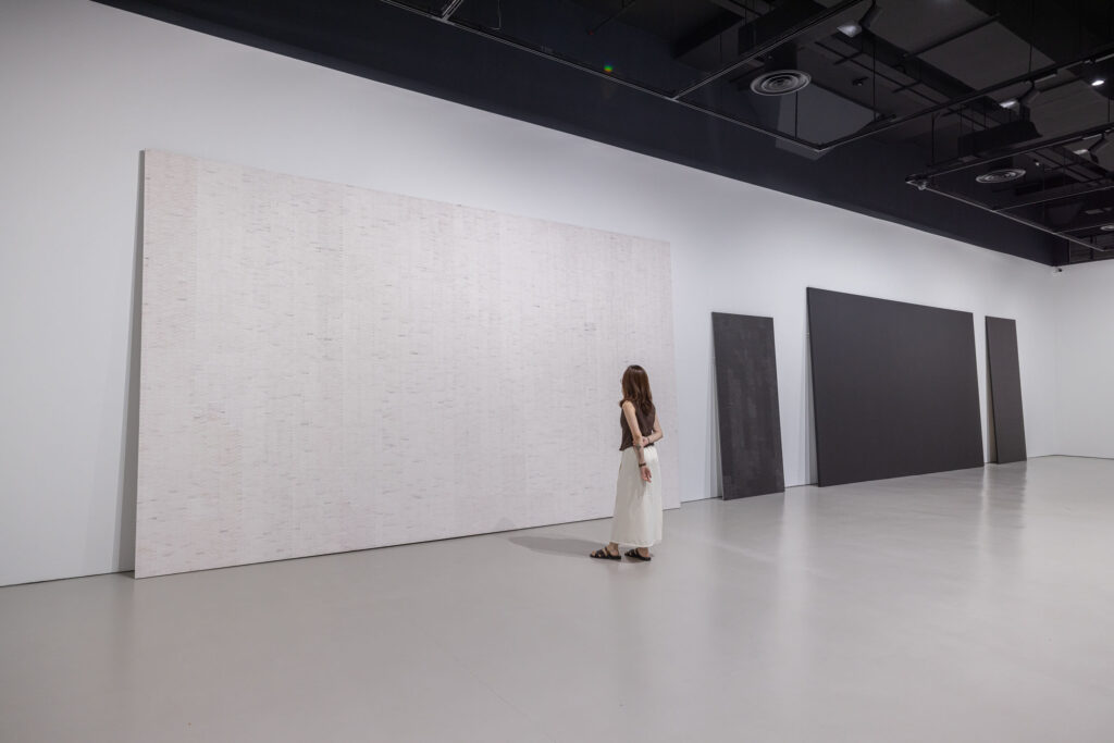 Installation view of Maria Taniguchi's 'Untitled' (2017–2026) as part of 'Maria Taniguchi_ Afterimage' at SAM at Tanjong Pagar Distripark. Image courtesy of Singapore Art Museum