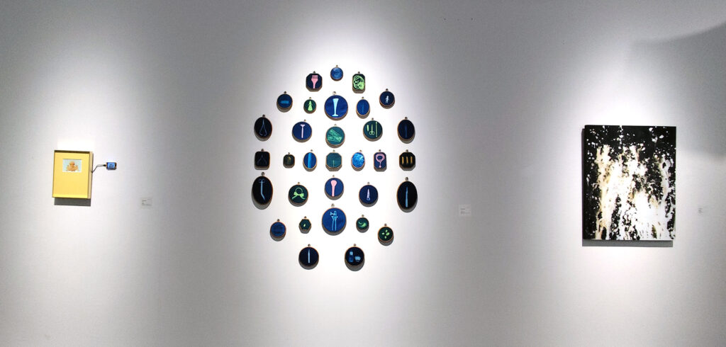 CLEANSE: Asia Pacific Now 
Hong Shu Ying, 藤壶 Barnacles 2020–2021 (left) and 回Kuala 2022-2026 (right) and Patricia Amorim Hopscotch Series II 2026 (middle)